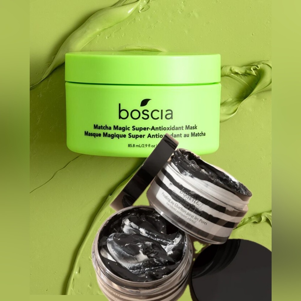 ⚪️⚫️🍃Boscia Face Mask Bundle- Matcha Magic Mask & Charcoal Pore Pudding🍃⚫️⚪️